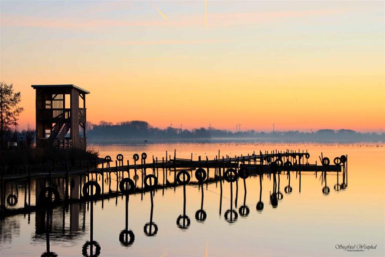 11.  Morgenstimmung am Steg, 6 mm Acrylglas | 90 x 60 cm | 235,- €